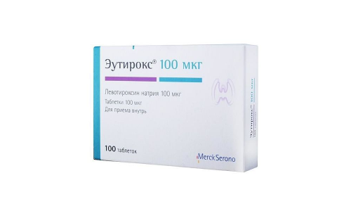 Эутирокс, таблетки 100мкг №100