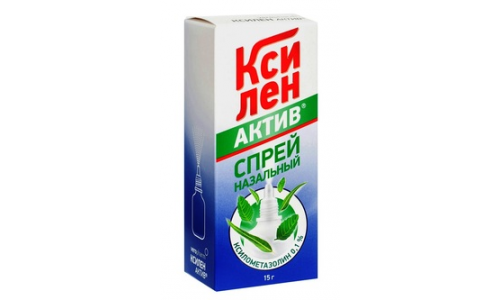 Ксилен Актив, спрей наз 0,1% 15мл ментол