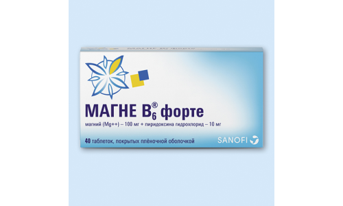 Магне В6 Форте, таблетки ппо №40