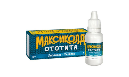 Максиколд Ототита, капли ушн 1%+4% 15мл