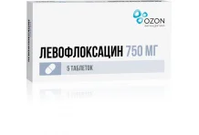Левофлоксацин таб ппо 750мг №5
