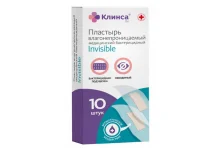 Клинса пластырь бактерицидный 2,5смX5,6см №10 влагонепрониц невидим
