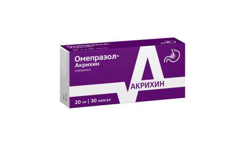 Омепразол Акрихин, капсулы кишечнораств 20мг №30 фото 3