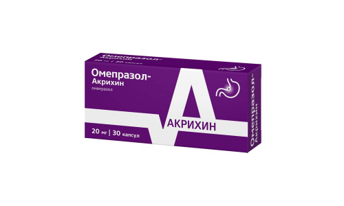 Омепразол Акрихин, капсулы кишечнораств 20мг №30 фото 4