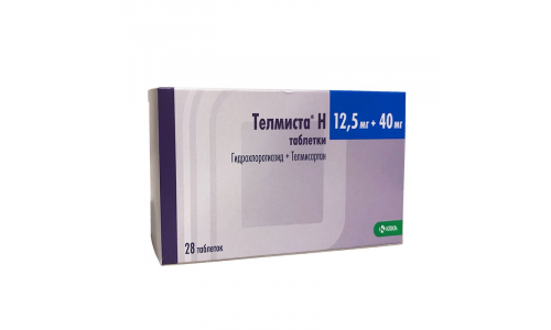 Телмиста Н, таблетки 12,5мг+40мг №28
