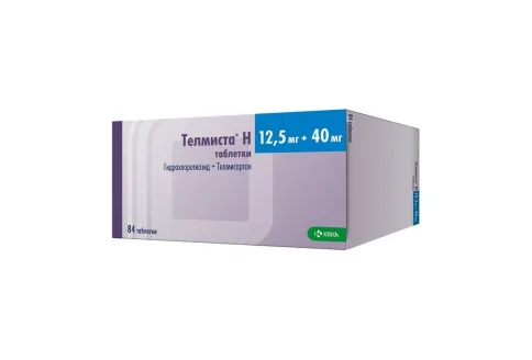 Телмиста Н, таблетки 12,5мг+40мг №84