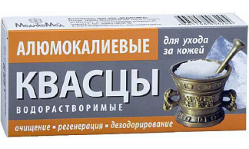 Квасцы Алюминиево-Калиевые присыпка 100г водораствор