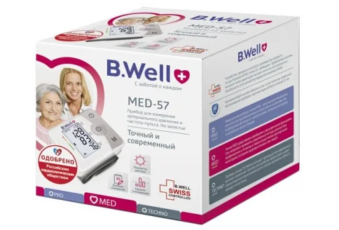 B.Well Med-57 тонометр автомат на запястье