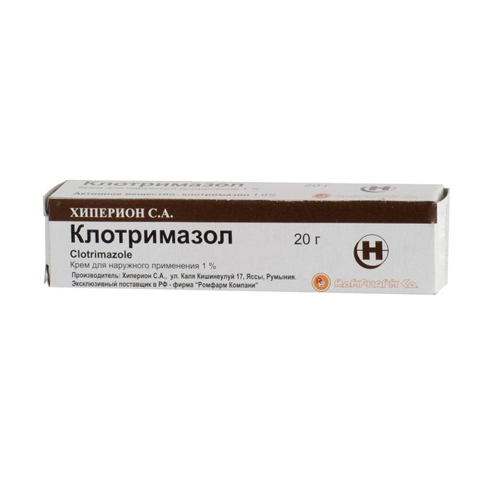 Клотримазол 1% 20г крем - Купить в Парацельс.