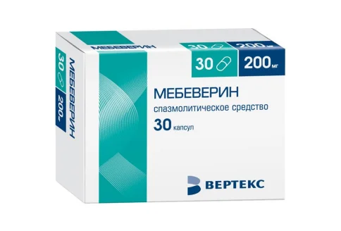 Мебеверин, капсулы пролонг действия 200мг №30
