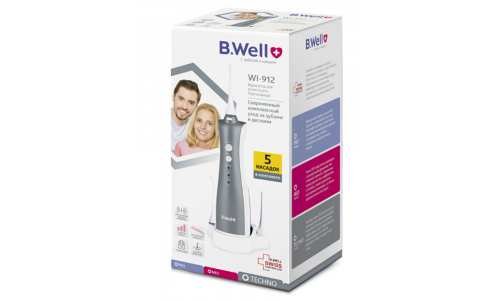 B.Well WI-912 ирригатор д/пол-ти рта + 5 насадок
