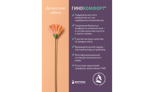 Гинокомфорт гель для интим гигиены 200мл увлажн фото 2