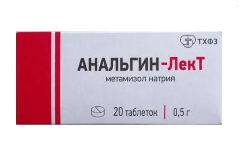 Анальгин-ЛекТ таб 500мг №20