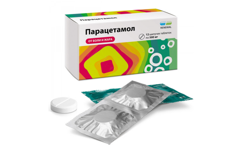 Парацетамол таб шип 500мг №12