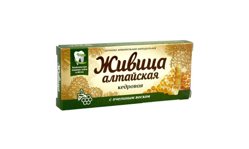 Живица Алтайская смолка жев кедров №4 пчелиный воск