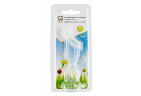 CS Medica Kids CS-501 зубная щетка силик жеват