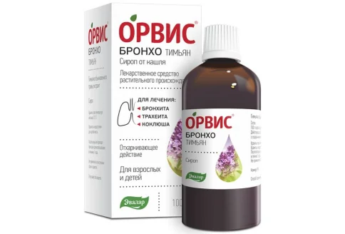 Орвис Бронхо Тимьян, сироп от кашля 100мл