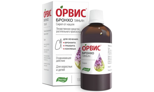 Орвис Бронхо Тимьян, сироп от кашля 100мл