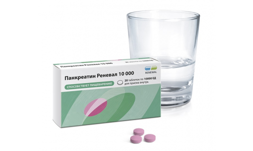 Панкреатин 10000-Реневал, таблетки ппо кишечнораств 10тыс ЕД №20 фото 3