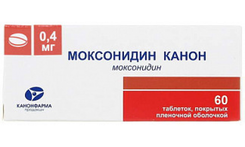 Моксонидин Канон, таблетки ппо 0.4мг №60