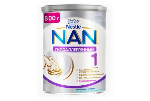 Нан 1 Оптипро смесь молочн сух 800г 0+ мес гипоаллерг