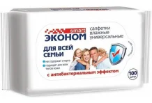 Эконом Смарт салфетки влаж №100 для всей семьи