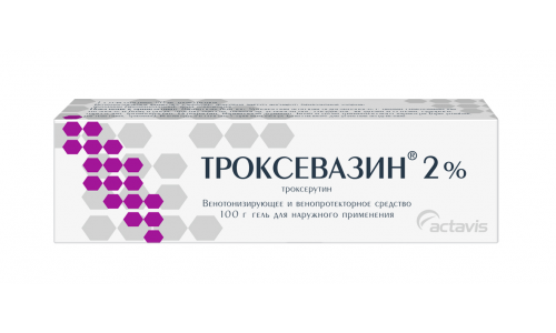 Троксевазин, гель для наруж примен 2% 100г