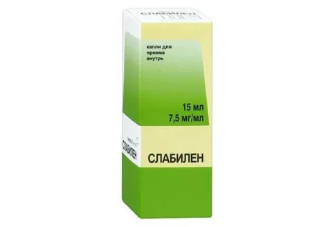 Слабилен, капли для внутр примен 7,5мг/мл 15мл