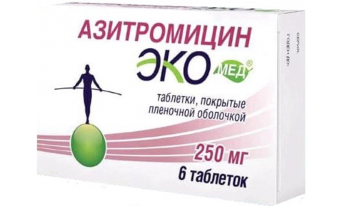 Азитромицин-Экомед таб ппо 250мг №6
