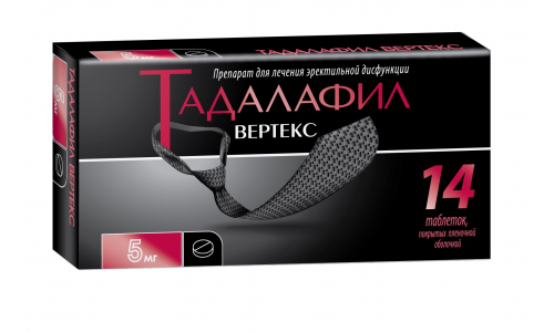 Тадалафил-Вертекс, таблетки ппо 5мг №14