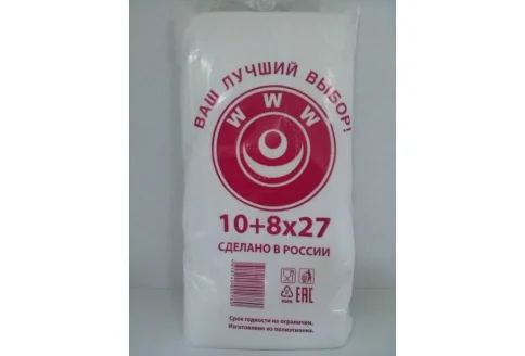 Пакет 8смX27см фасов ПНД 10+
