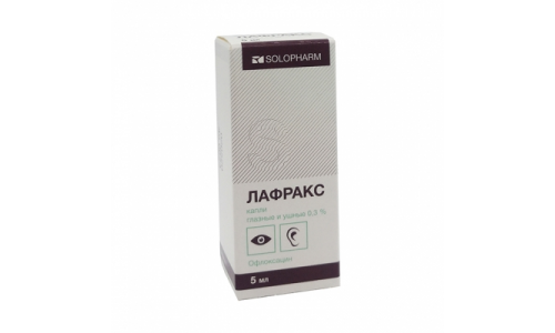 Лафракс, капли глазн и ушн 0,3% 5мл
