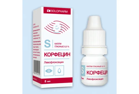 Корфецин Солофарм, капли глазн 0,5% 5мл