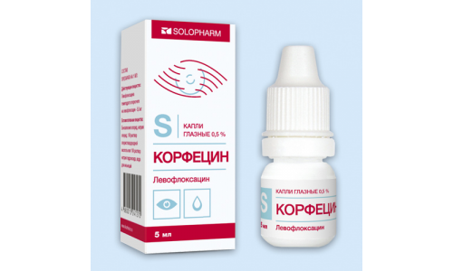 Корфецин Солофарм, капли глазн 0,5% 5мл