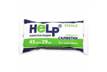Салфетки стер Хелп 45х29см №5 2-х слойн