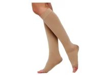 Чулки 2 кл компрес до колена р.4 крем открыт мысок