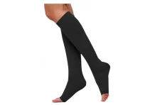 Чулок 2кл компрес до колена р.3 черн откр мысок