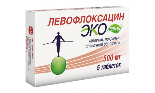 Левофлоксацин-Эколевид таб ппо 500мг №5