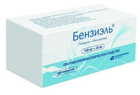 Бензиэль, таблетки 100мг+25мг №100