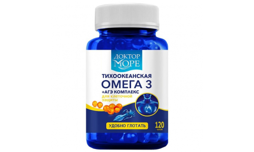 Д-р Море Омега-3+АГЭ комплекс, капсулы 250мг №120