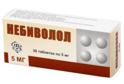 Небиволол, таблетки 5мг №30