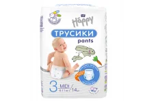 Белла Бэби Хэппи трусики-подгузники для детей р.3 №14 6-11 кг