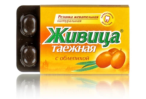 Живица Таежная смолка, жев №5 облепиха
