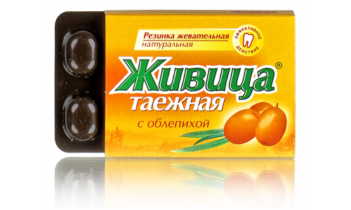 Живица Таежная смолка, жев №5 облепиха