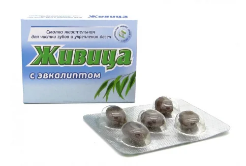 Живица Таежная смолка, жев №5 эвкалипт