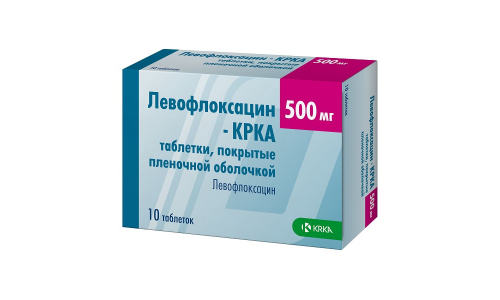 Левофлоксацин-KRKA, таблетки ппо 500мг №5
