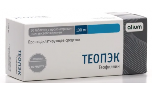 Теопэк таб с пролонг высвоб 100мг №50