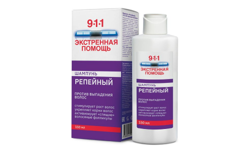 911 Экстренная Помощь шампунь репейный 150мл против выпадения волос