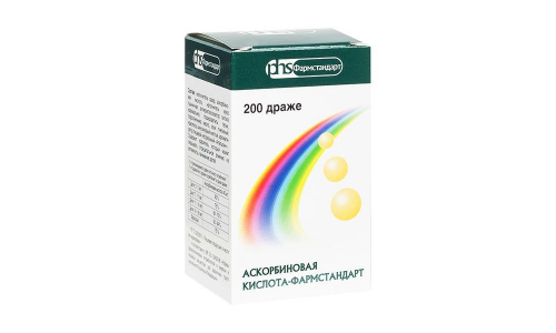 Аскорбиновая кислота, драже №200 бад