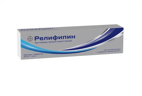 Релифипин, гель для рект и наруж примен 20мг/г+3мг/г 20г